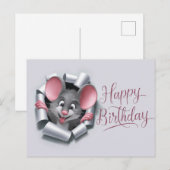 Postcards Happy Birthday Souris 10 ポストカード (正面/裏面)