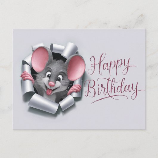 Postcards Happy Birthday Souris 10 ポストカード (正面)