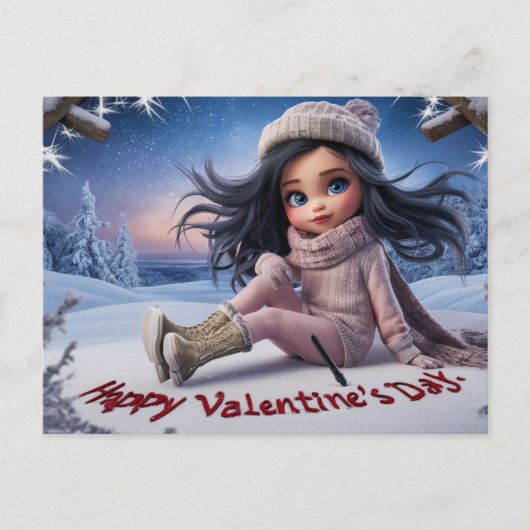 Postcards happy valentine's day 03 ポストカード (正面)