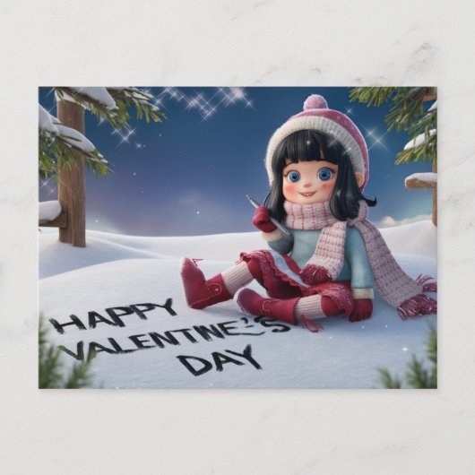Postcards happy valentine's day 05 ポストカード (正面)