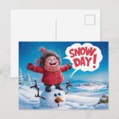 Postcards Snow Day 03 ポストカード (正面/裏面)
