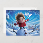 Postcards Snow Day 04 ポストカード (正面/裏面)