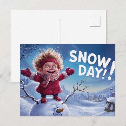 Postcards Snow Day 05 ポストカード (正面/裏面)