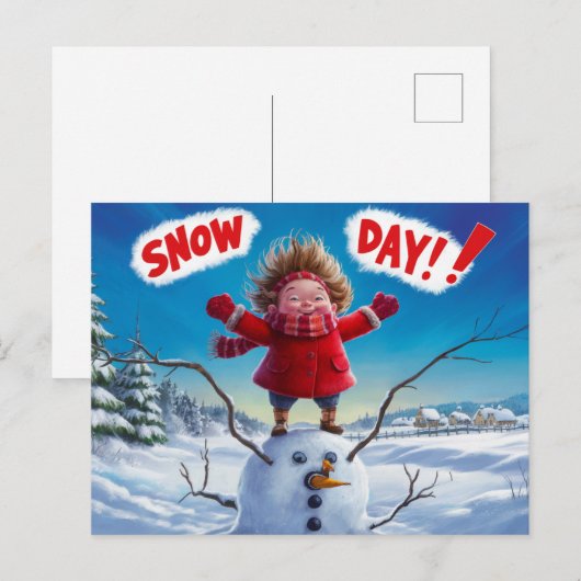 Postcards Snow Day 07 ポストカード (正面/裏面)