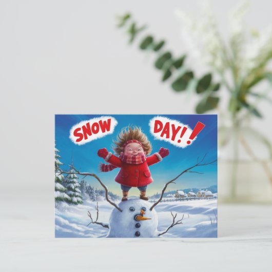 Postcards Snow Day 07 ポストカード (スタンド正面)