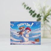 Postcards Snow Day 09 ポストカード (スタンド正面)