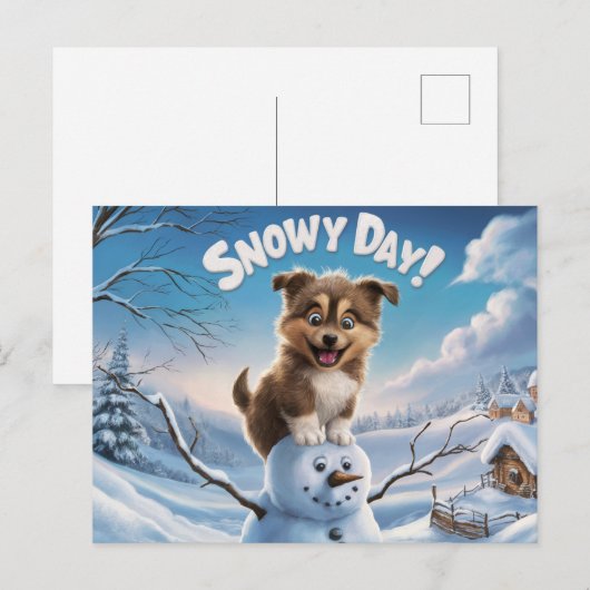 Postcards Snow Day 10 ポストカード (正面/裏面)