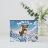 Postcards Snow Day 10 ポストカード (スタンド正面)