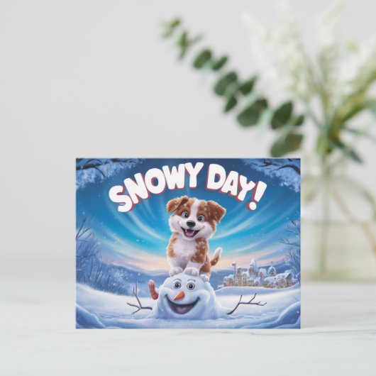 Postcards Snow Day 11 ポストカード (スタンド正面)