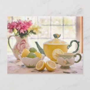postcrossingのための茶時間茶部屋の郵便はがき ポストカード