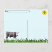 Postcrossing - この雄牛は本気だ ポストカード (裏面)