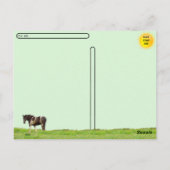 Postcrossing – アメリ絵を描カルの馬 ポストカード (裏面)