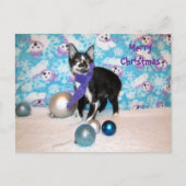 Postcrossing - カウボーイのクリスマス - 猫のポストカード ポストカード (正面)