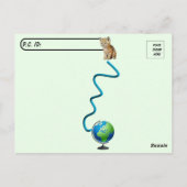 Postcrossing – タフィーMcDuff Around The World Cat ポストカード (裏面)