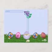 Postcrossing – ティファニーのイースターバスケット=猫 ポストカード (裏面)