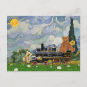 Postcrossing - トラベリングテディベア シーズンポストカード (正面)