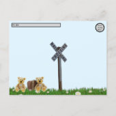 Postcrossing - トラベリングテディベア シーズンポストカード (裏面)