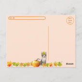 Postcrossing – ポークチョップの感謝祭 – Cat ポストカード (裏面)