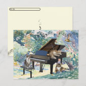 Postcrossing - ミュージカル ポストカード Meowy (正面/裏面)