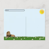 Postcrossing – ライオンのローリングポストカードの写真 ポストカード (裏面)
