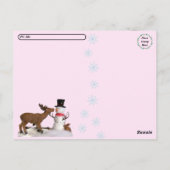 Postcrossing - 冬の不思議の国 子供用ブランコ ポストカード (裏面)