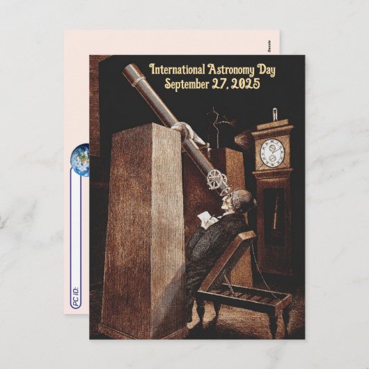Postcrossing – 天文学国際的の日 シーズンポストカード (正面/裏面)