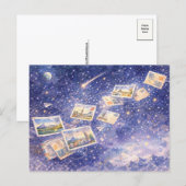 Postcrossing 宇宙の旅 ポストカード (正面/裏面)