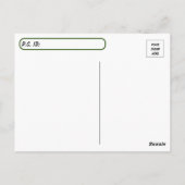 Postcrossing – 安定はがき付きの馬 ポストカード (裏面)