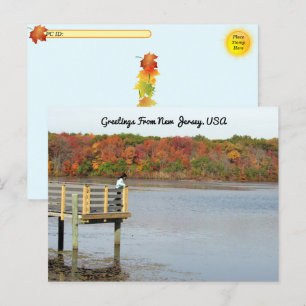 Postcrossing – 秋の思い – Helmetta NJ ポストカード