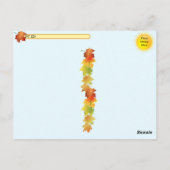 Postcrossing – 秋の思い – Helmetta NJ ポストカード (裏面)