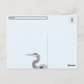 Postcrossing - 素晴らし Blue Heron's Lunch ポストカード (裏面)