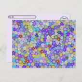 Postcrossing – 美しいカラフルフローラはがき ポストカード (正面/裏面)