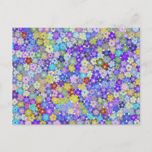 Postcrossing – 美しいカラフルフローラはがき ポストカード (正面)