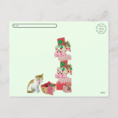Postcrossing - Annie The Kitten and the Elf  シーズンポストカード (裏面)