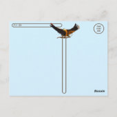 Postcrossing - Bald Eagle像 ポストカード (裏面)