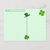 Postcrossing - Bandit The Cat's St. Patrick's Day ポストカード (裏面)
