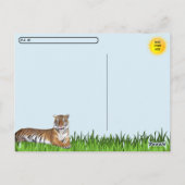 Postcrossing Bengal Tigerポストカード(IDボックス付き) ポストカード (裏面)