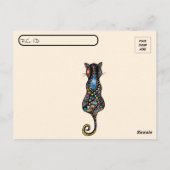 Postcrossing - Cat Pic - Sundrop and Teddy Bear ポストカード (裏面)