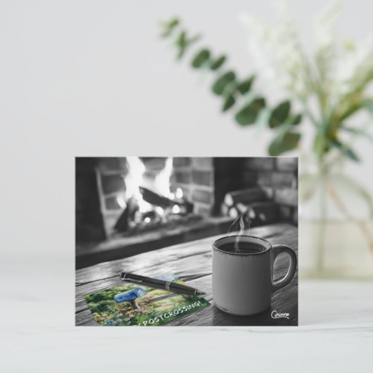 Postcrossing Coffee – ポストカード (スタンド正面)