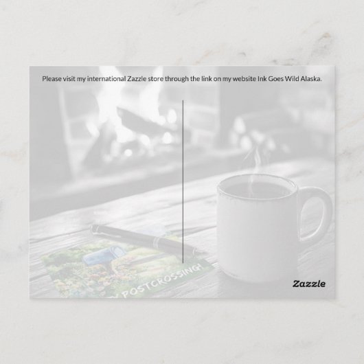 Postcrossing Coffee – ポストカード (裏面)