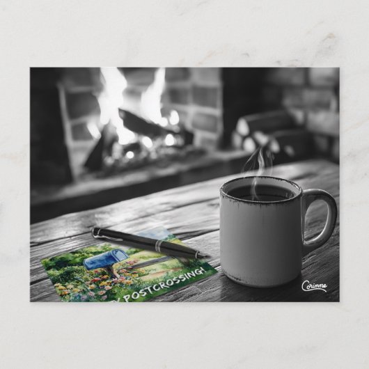 Postcrossing Coffee – ポストカード (正面)