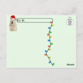 Postcrossing - Crystal's いけな List Christmas ポストカード (裏面)