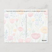 Postcrossing Dragonfly – はがき (裏面)