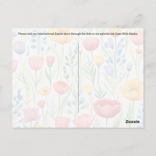 Postcrossing Dragonfly – はがき (裏面)