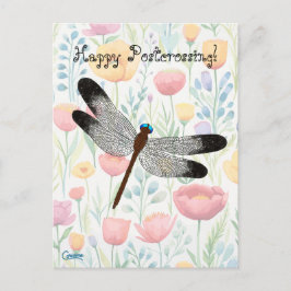 Postcrossing Dragonfly – はがき