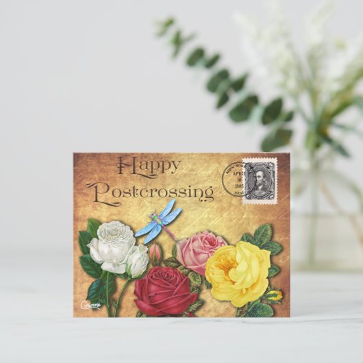 Postcrossing Dragonfly – はがき (スタンド正面)