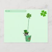 Postcrossing - Foxi Moxi Cat's St. Patrick's Day ポストカード (裏面)