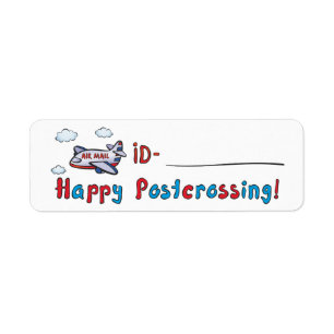 Postcrossing IDのラベル-空気 ラベル