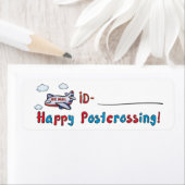 Postcrossing IDラベル – Air ラベル (インサイチュ)