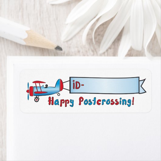 Postcrossing IDラベル – Old Air ラベル (インサイチュ)